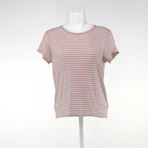 American Eagle Outfitters Womens Top Size:L White Pink